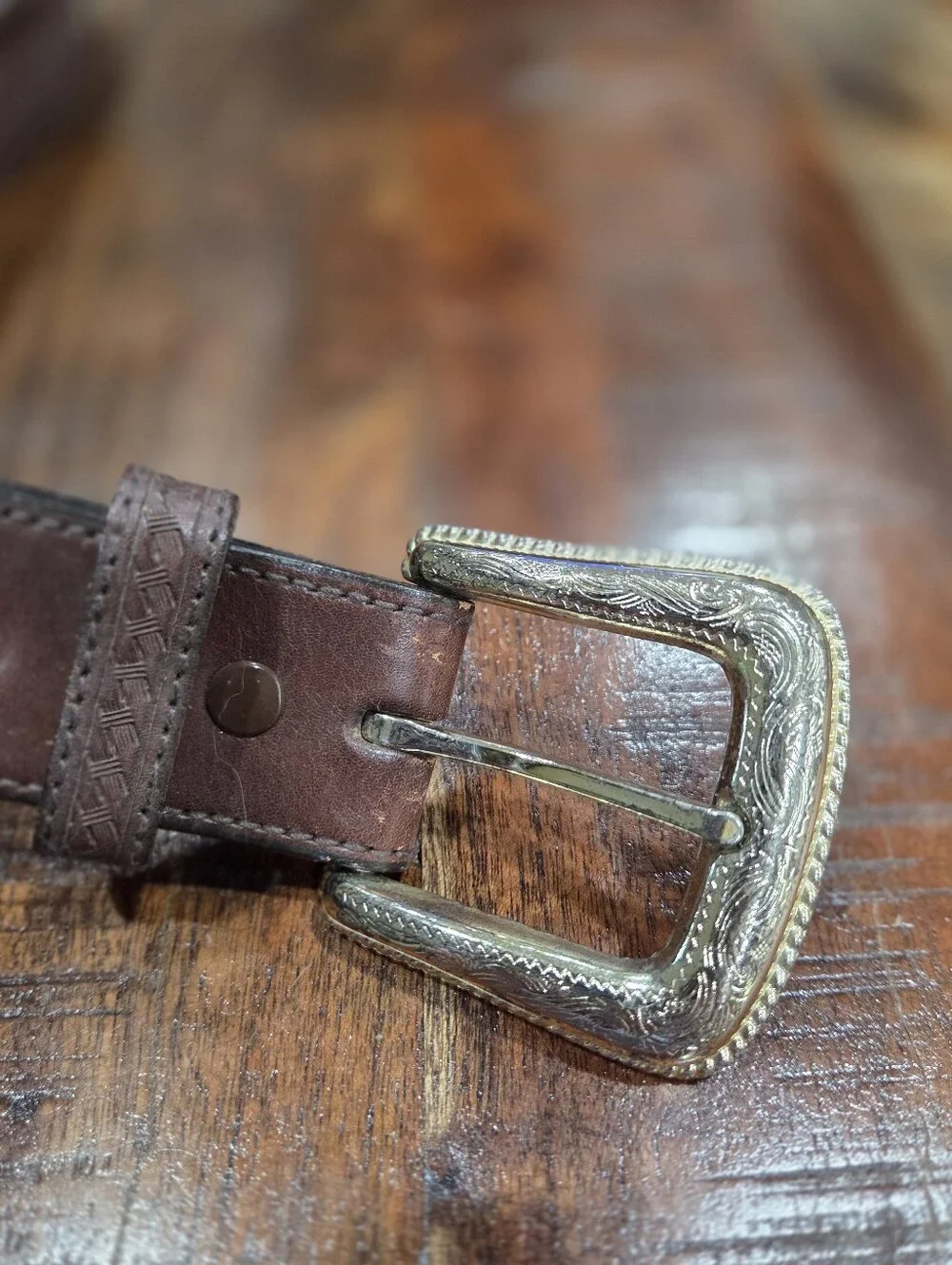 Nocona Leather Retro Belt Size 40